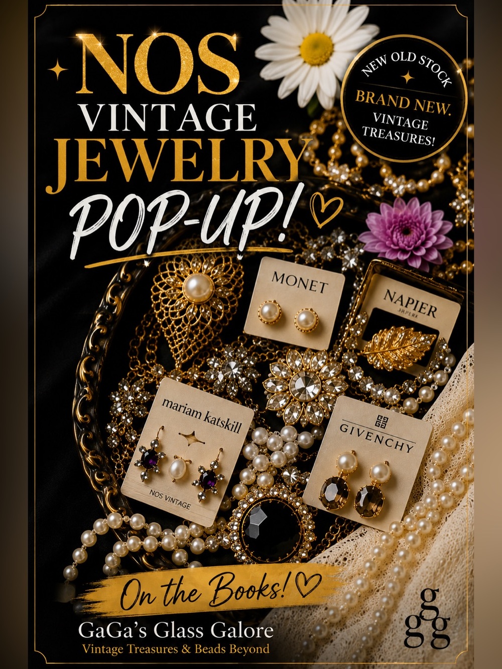 POP UP Jewelry Vtg NOS Napier, Monet, Liz Claiborne and so much more….(9/2/26)